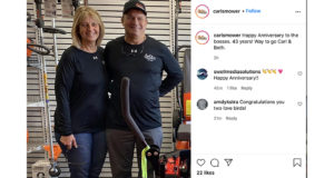 Carl's Mower and Saw Instagram anniversary