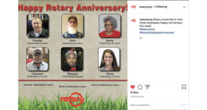 Rotary, distributor, distribution, milestone, anniversary, employees