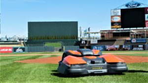 Husqvarna Partners with Louisville Bats to Bring First Robotic Mower to Pro Baseball